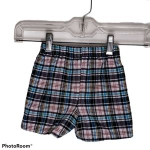 Disney Infant Plaid Shorts